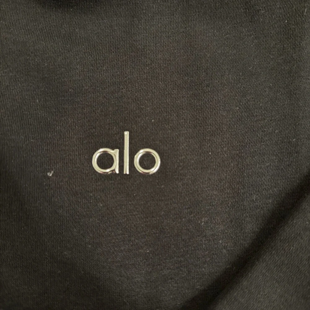 Alo Accolade Black Quarter-Zip Pullover Sweater - Picture 3 of 4